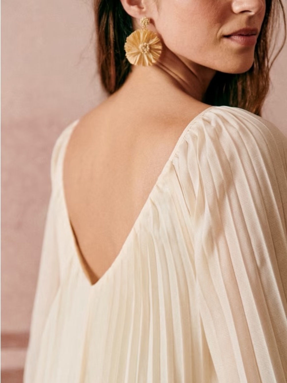 Sezane // Juliette Pleated Dress - Picture 2 of 8